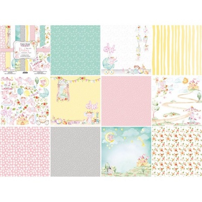 Набір паперу для скрапбукінгу My cute Baby elephant girl 30,5x30,5см 10 аркушів, ТМ Фабрика Декору