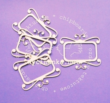 Чипборд від Wycianka - Декоративні рамочки, 4 шт.