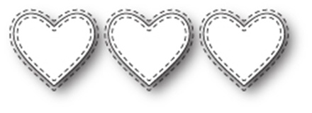 Ніж від Memory Box - Triple Stitched Heart