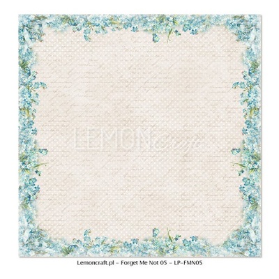 Аркуш двостороннього паперу для скрапбукінгу від LemonCraft - Forget Not Not 05