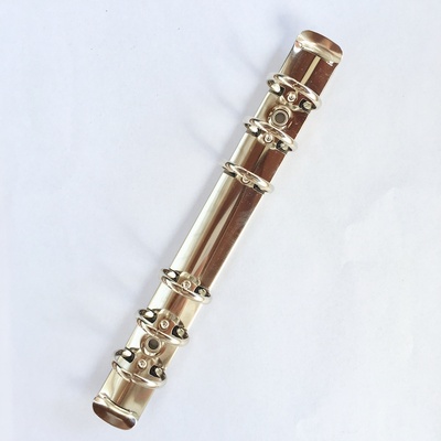 Кільцевий механізм на 6 кільцець диіаметром 20 мм, довжина - 175 мм, колір серибло, кріплення в Набірі