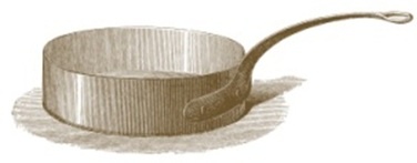 Акриловий штамп K013 Сковорідка, розмір 6,2х2см