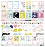 Лист односторонней скрапбумаги -моя любовь "Нарисуй мне любовь", 30,5х30,5 см