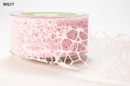 Ленточка "Соты", цвет: розовый светлый, ширина 50 мм, длина 90 см