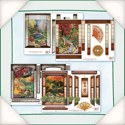 Заготовки для Flower Soft - Перегляд з вікна - Схід, 8 шт.