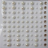 Половинки жемчужинок на клеевой основе "Шампанское", 100 шт.
