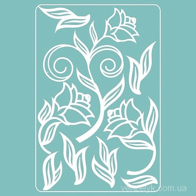 Чипборд від Вензелик - Набір Флора 03, розмір: 100*150 мм