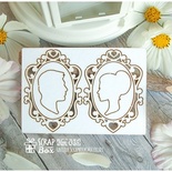 Чипборд ScrapBox - силуети в рамках Hm-035