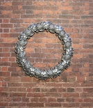 Гіпсова рамка під срібло від E.В.А., діаметр 7 см