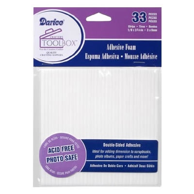 Объемные клеевые полосочки от Crafter's Companion - Adhesive Foam Strips, 33 шт.