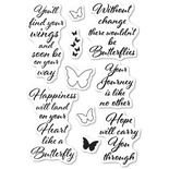 Штампы от Poppystamps - Butterfly Greetings clear stamp set