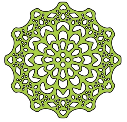 Ніж для вирубки Canadian Kaleidoscope Tiny Doily від Cheery Lynn Designs, 1 шт.