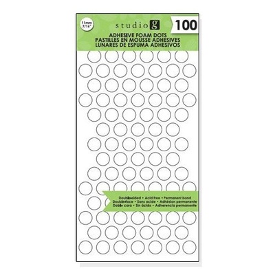 Двусторонние объемные клеевые кружочки от Studio G, 100 шт.