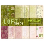 Набір двостороннього скрап-паперу UHK Gallery - LOFT LOFT Herbs, 30,5x30,5см, 6 аркушів