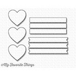 Ніж для вирубки My Favorite Things - Die-namics Hearts in a Row - Vertical