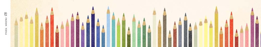 Лист двусторонней скрапбумаги от Galeria Papieru - цветные карандаши 05, 5х30,5 см