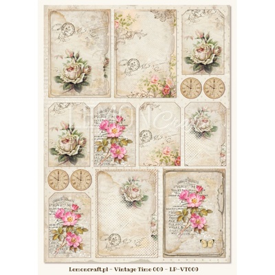 Лист с картинками LemonCraft - House of Roses - Vintage Time 009