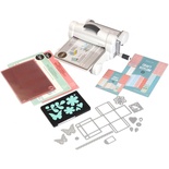 Машинка для вирубки і тиснення Sizzix Big Shot PLUS Machine White & Gray, біло - сера (з платформою і пластинами), стартовий набір