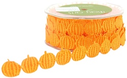 Стрічка від May Arts — помаранчеві гарбузи, довжина 90 см