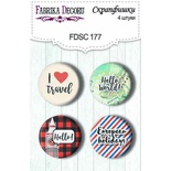 Набор скрапфишек Фабрика Декору из 4 шт., набор 177