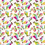 Двосторонній аркуш картону від American Crafts з глітером - Bell Park, City Park, 30x30 см, 1 шт.