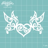 Чипборд від Вензелик - Пара метеликів, розмір: 78x50 мм