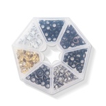 Набор люверсов с контейнером от WeR Memory Keepers – Metallics, 140 шт., 7 цветов