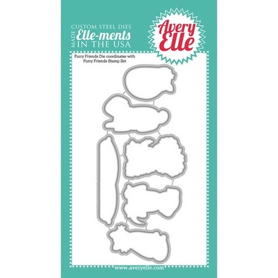 Ніж для вирубки Avery Elle - Die - Furry Friends Elle - ments
