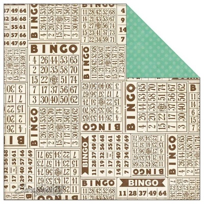 Лист скрапбумаги от Echo Park - Bingo, This & That Graceful, 30х30 см