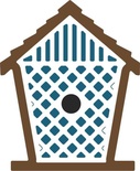 Ніж для вирубки від Cheery Lynn Designs - Birdhouse with Lattice