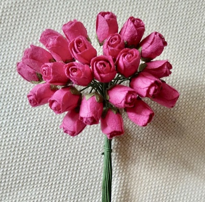 Бутони троянд від Thailand - яскраво-рожеві, 5шт.