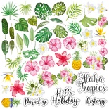 Аркуш з картинками для вирізання. Набір Wild Tropics, ТМ Фабрика Декору