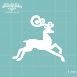 Чипборд від Вензелик - Новорічний олень 02, розмір: 47x42 мм