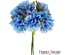 Набір квітів черешні, небесно - блакитні, 6 шт., ТМ Фабрика Декору