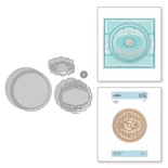 Ножі для вирубки від Spellbinders - Shapeabilities Brillante Rondelle Etched Dies Vintage Treasures by Becca Feeken