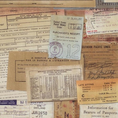 Тканина 100% бавовна - Tim Holtz Eclectic - Documentation-Neutral, 45x55см