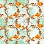 Аркуш скрап-паперу від ScrapEgo - Гарбузовий настрій #3, 30,5x30,5см