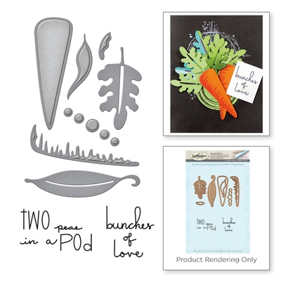 Нож для вырубки+штампы от Spellbinders - Peas and Carrots