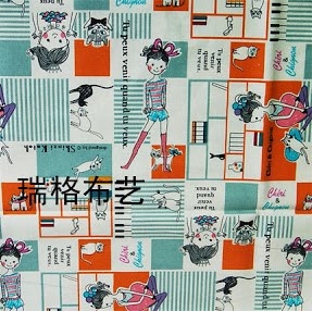 Лен Модница - оранжевый, 50х70см