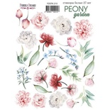 Набір наліпок (стікерів) 27 шт. Peony garden 215, ТМ Фабрика Декору