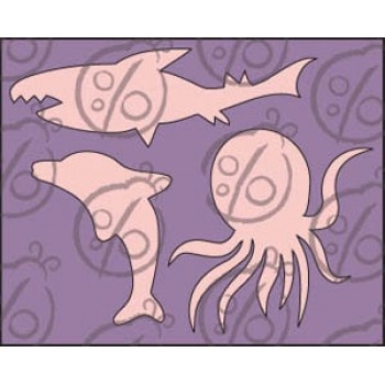 Чипборд від Бумага Марака - Набір "Морські хижаки".