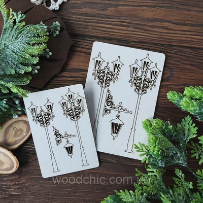 Чипборд Набір Ліхтарі ажурні від WOODchic, висота 14см