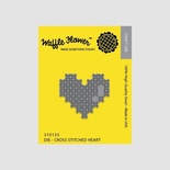 Ножі від Waffle Flower - CROSS Stitched HEART DIE