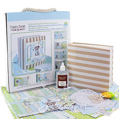 Набір для виготовлення фотоальбому Puffy Fluffy boy 004, ТМ Фабрика Декору