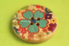 Пуговицы с рисунком, 1 шт