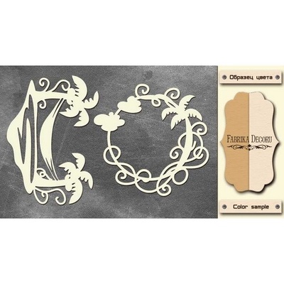 Чипборд Фабрика Декору - FDCH-148, колір молочний, крафт