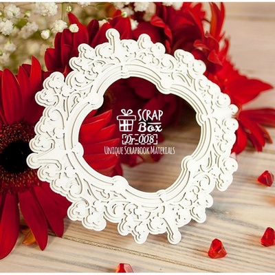 3d чіпборд ScrapBox - Рамочка з плющем Dr-008