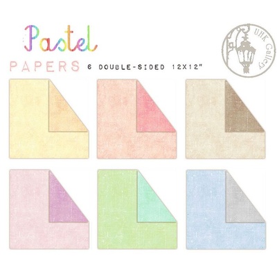 Набор двусторонней скрапбумаги UHK Gallery - Pastel, 6 листов