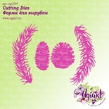 Ніж для вирубки від AgiArt - Гілочки з шишкою