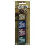 Набор штемпельных подушек Ranger - Distress Mini Ink Kit - Kit 12